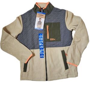 Eddie Bauer Kids Polar Fleece Jacket Large 10/12 Natural NWT